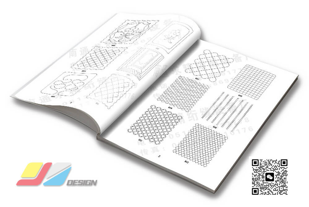 南通说明书印刷  绗缝机花样本 花样手册 产品说明书排版 使用说明书设计